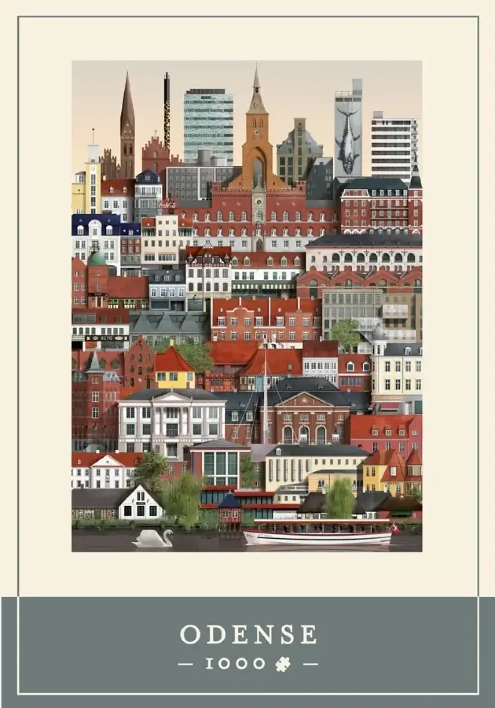 Puslespil danmark 1000 brikker