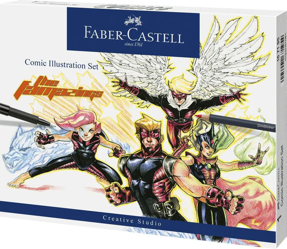 Comic Faber-Castell illustration set