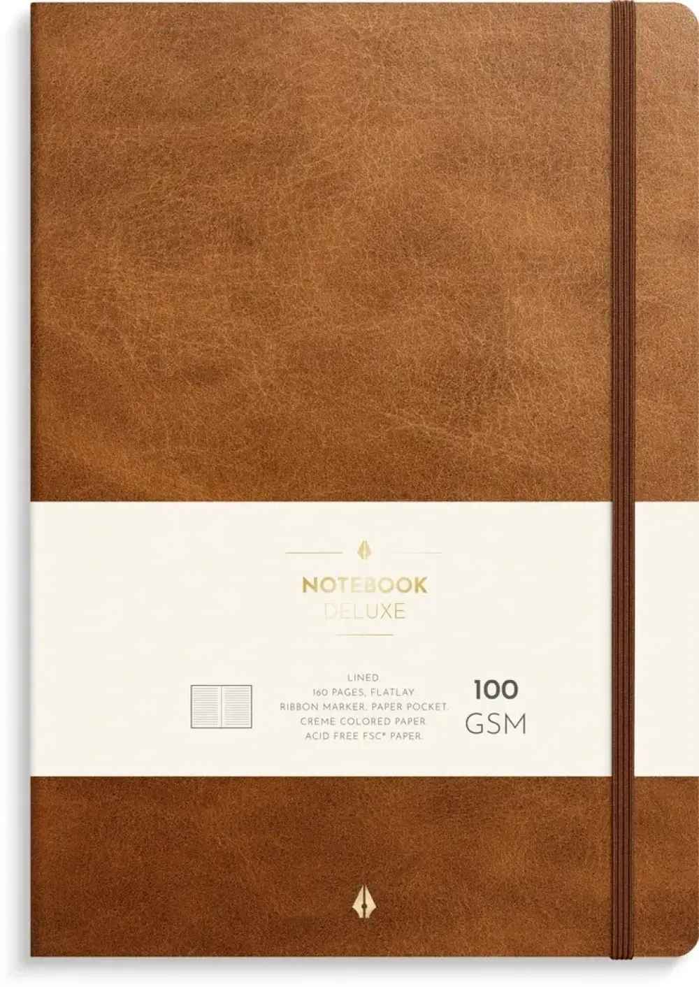 Notesbog Deluxe B5 Brown