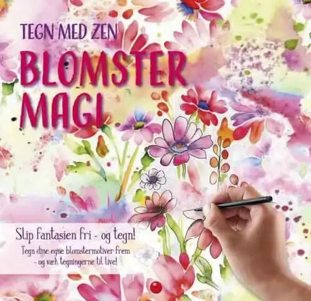 Tegn med zen: Blomstermagi (PINK)