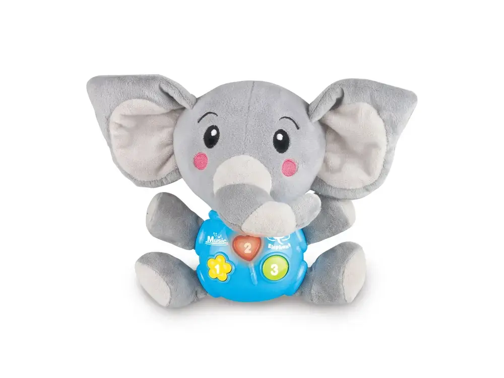 BAMSE ELEFANT MED MUSIK OG LYS